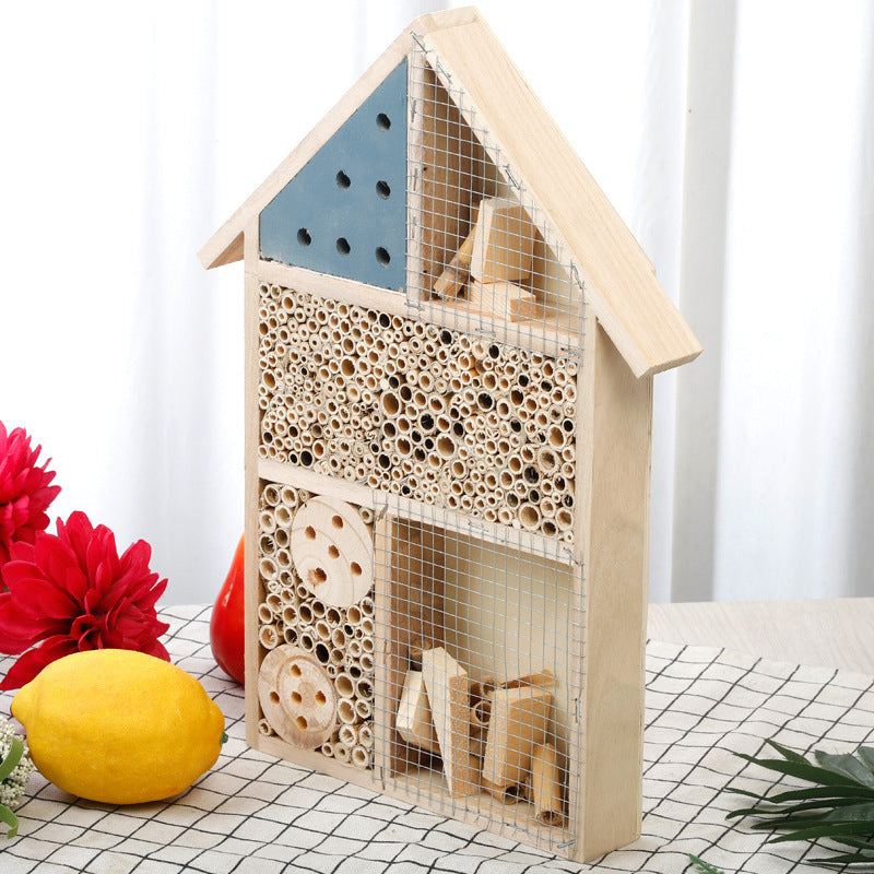 Creative Wooden Bee Nest Small House - Insect Hotel