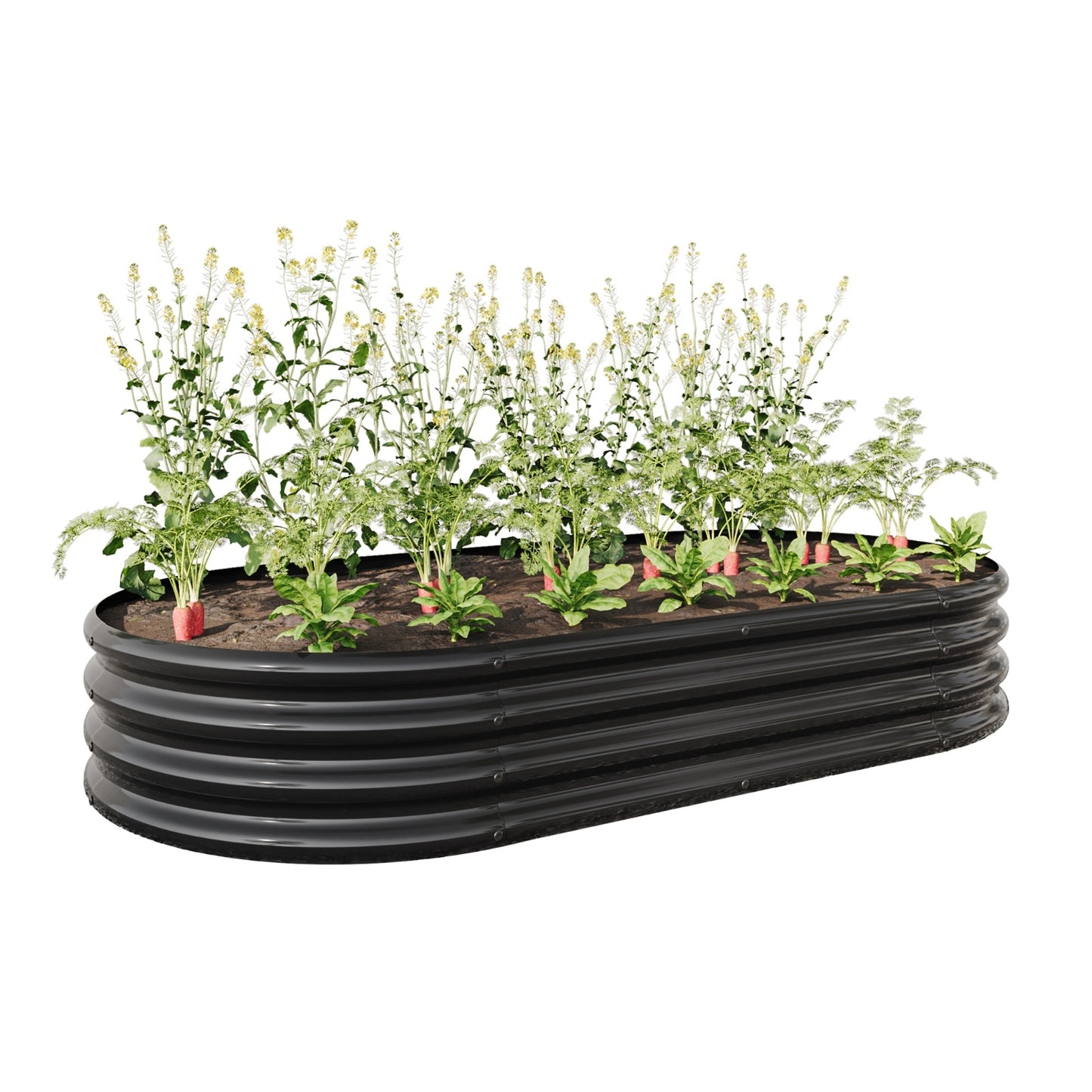 Outdoor Raised Metal Planter Bed