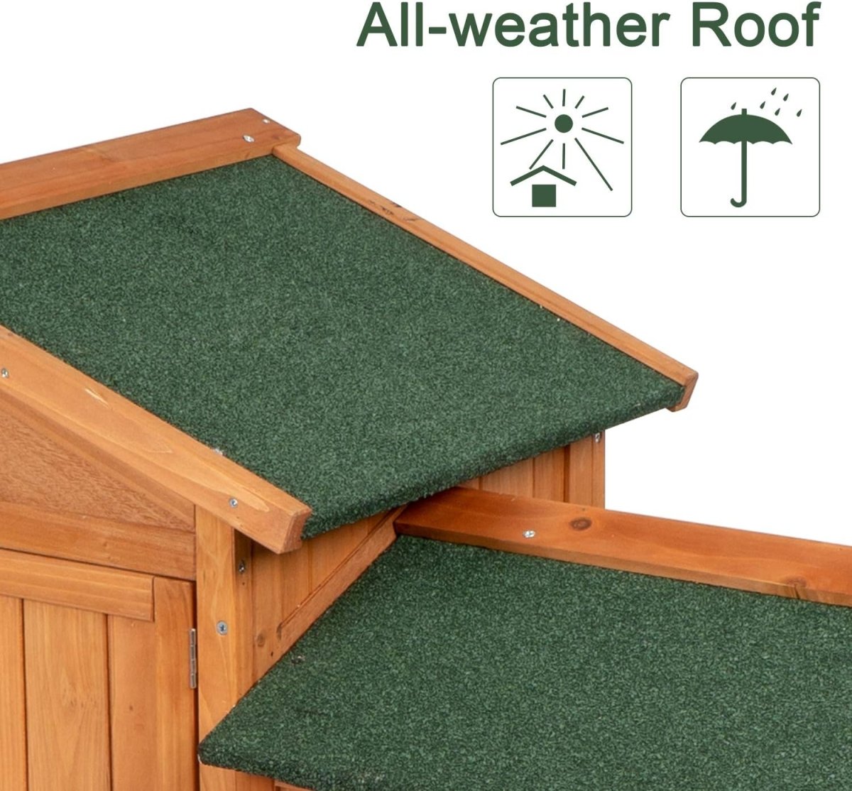 Extra Large 2 - Tier Outdoor Rabbit Hutch - Spacious, Waterproof with Detachable Runs - Small Pet Homes