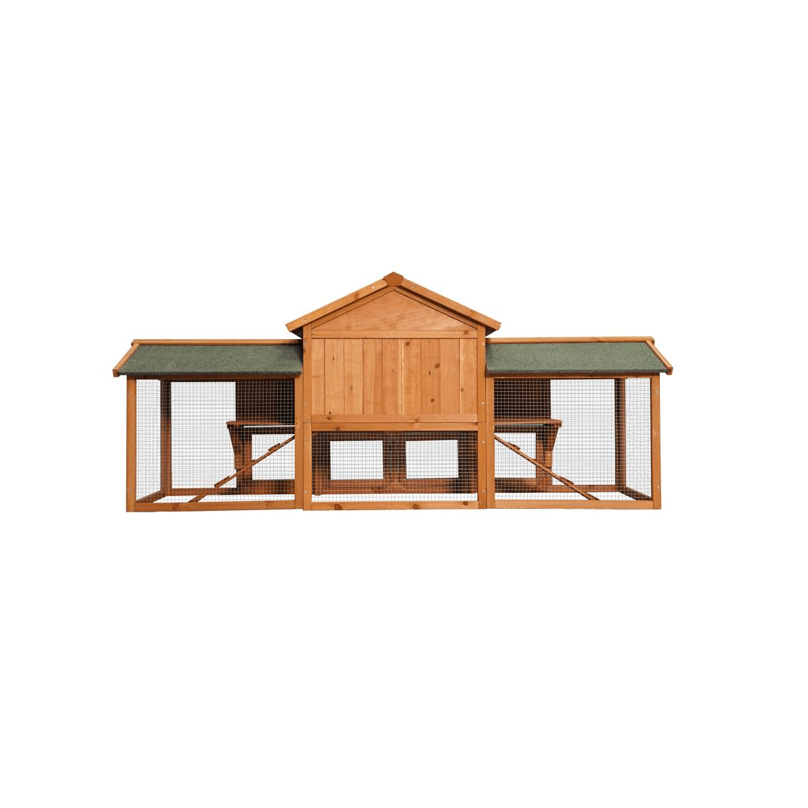 Extra Large 2 - Tier Rabbit Hutch - Spacious, Waterproof with Detachable Runs - Small Pet Homes