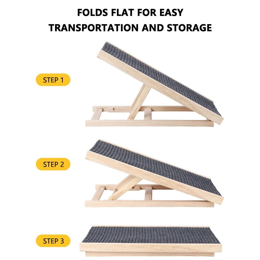 Foldable Dog Ramp for Cars, Beds & Couch – Travel - Ready Access for Pets - Small Pet Homes