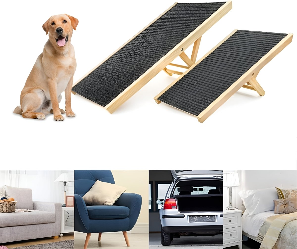 Foldable Dog Ramp for Cars, Beds & Couch – Travel - Ready Access for Pets - Small Pet Homes