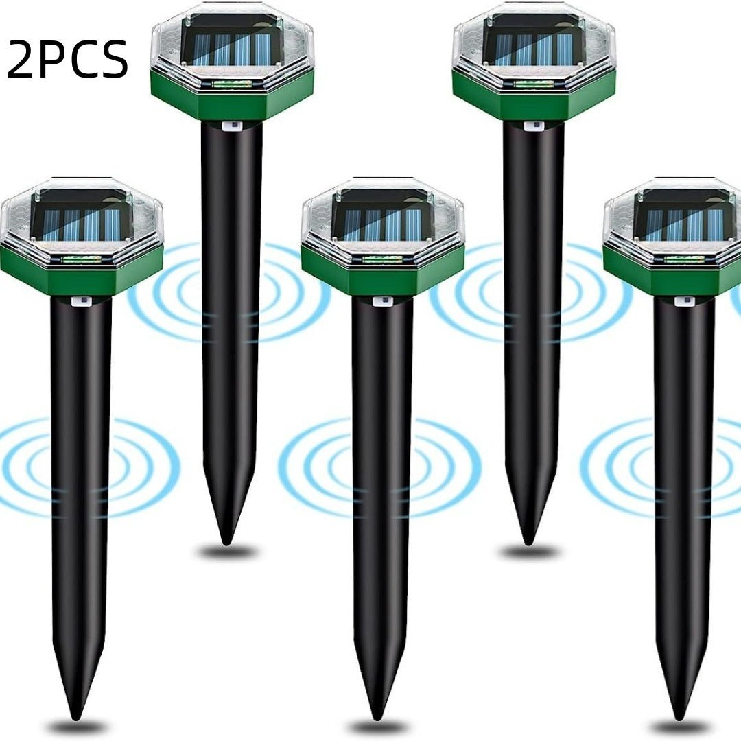Solar Powered With Lights Outdoor Ultrasonic Mouse Expeller & Repeller - Small Pet Homes