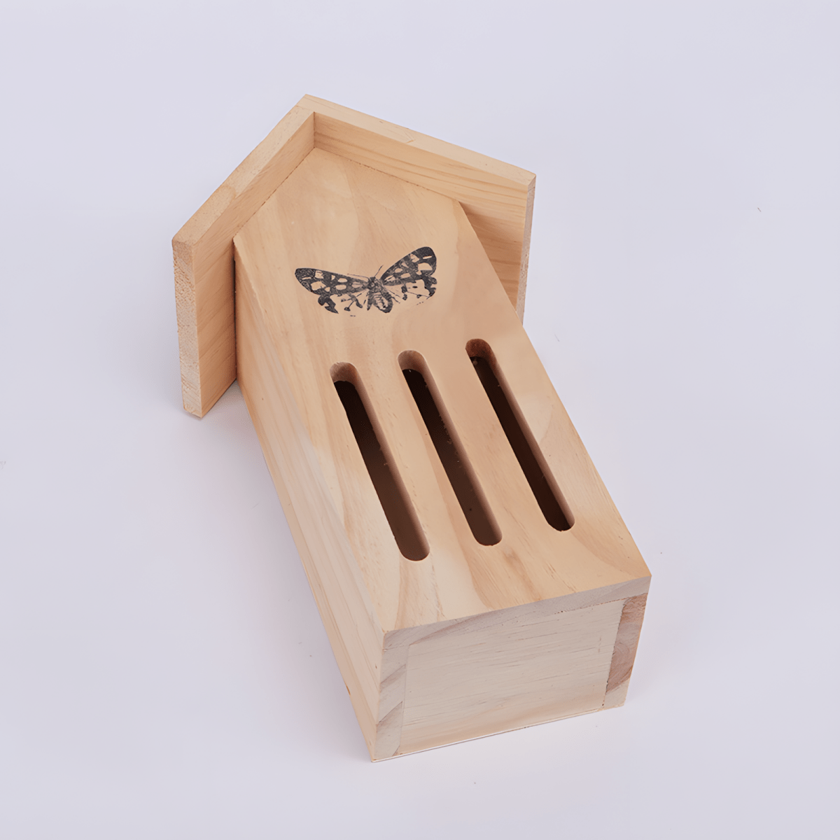 Wooden Butterfly House - Natural Pine Garden Enclosure for Butterflies - Small Pet Homes