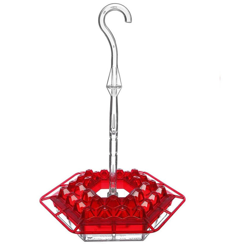 Hexagonal Bird Feeder - Coneflower Design for Gardens & Patios