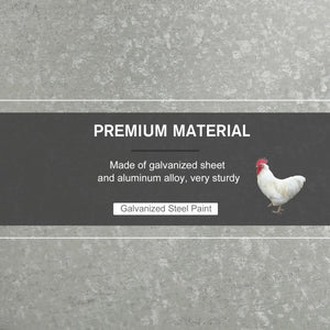 25 lbs Automatic Chicken Feeder – Weatherproof Galvanized Steel & Aluminum Poultry Feeder for Outdoor Use - Small Pet Homes