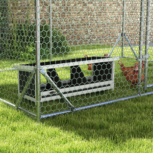 3 - Compartment Wooden Chicken Bedding & Nesting Box with Asphalt Roof – Compact Coop Nest for Up to 3 Hens - Small Pet Homes