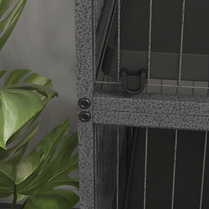50" 5 - Tier Ferret Cage, Heavy Duty Wire with Hammock, Removable Tray, Rolling Design, Grey - Small Pet Homes
