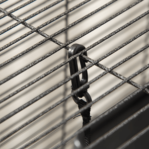 50" 5 - Tier Ferret & Chinchilla Cage with Hammock, Rolling Design, Heavy Duty Wire, Removable Tray, Grey - Small Pet Homes