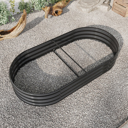 Outdoor Raised Metal Planter Bed