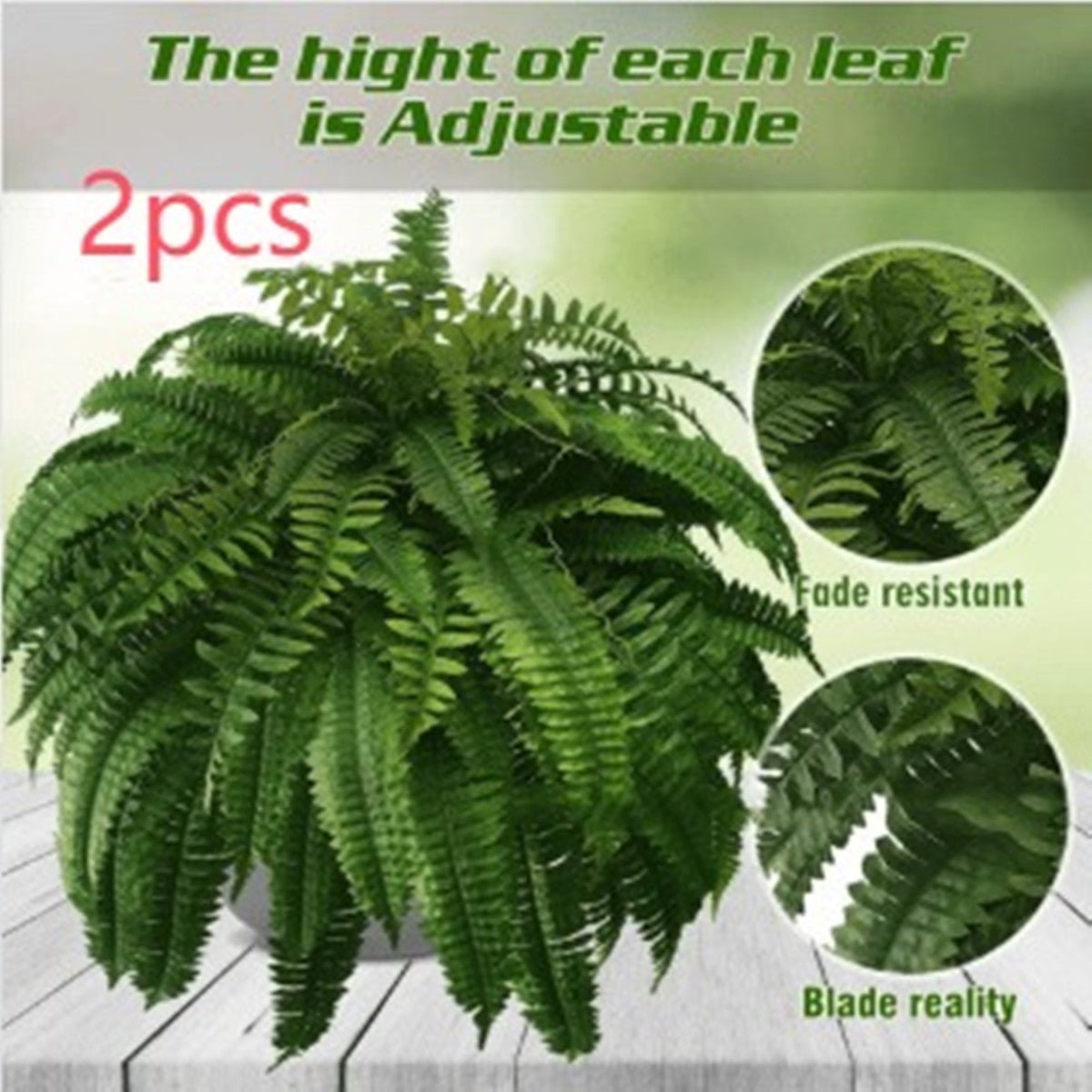 Artificial Fern Flower Arrangement Green Plant Plastic Crafts - Small Pet Homes