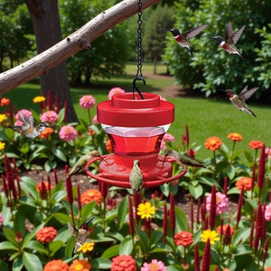 Bee - Proof Hummingbird Feeder – Outdoor Hanging Feeder with Perch & Leak - Free Design - Small Pet Homes