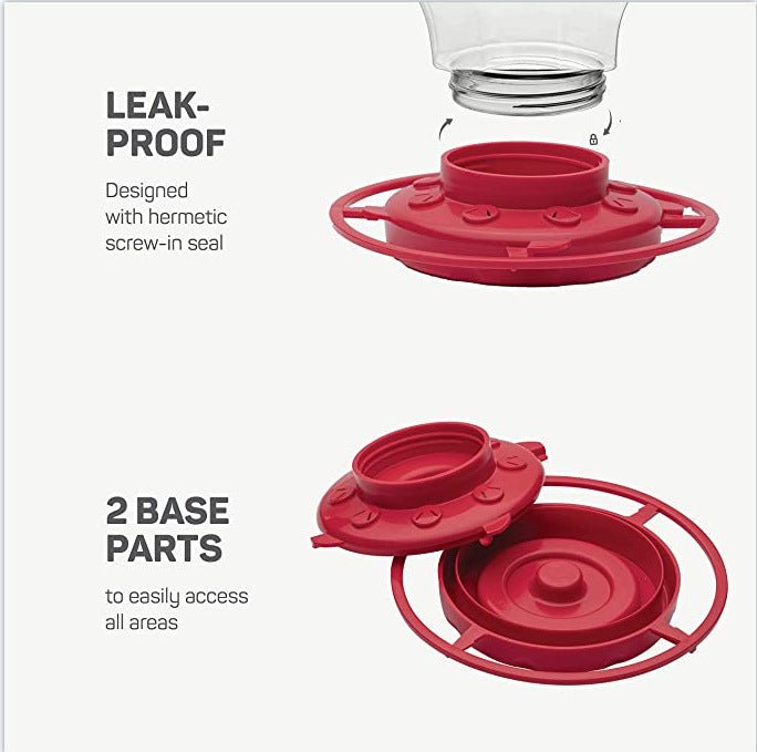 Bee - Proof Hummingbird Feeder – Outdoor Hanging Feeder with Perch & Leak - Free Design - Small Pet Homes
