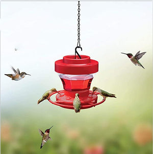 Bee - Proof Hummingbird Feeder – Outdoor Hanging Feeder with Perch & Leak - Free Design - Small Pet Homes