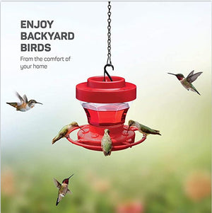 Bee - Proof Hummingbird Feeder – Outdoor Hanging Feeder with Perch & Leak - Free Design - Small Pet Homes