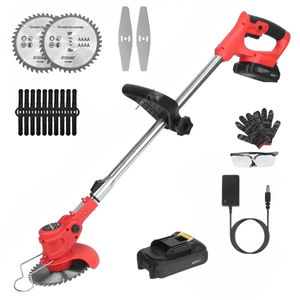 Cordless Telescopic Grass Trimmer 20 V – Adjustable Battery Weed Eater, 12‑Inch Cut - Small Pet Homes