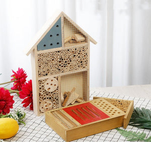 Creative Wooden Bee Nest Small House - Insect Hotel - Small Pet Homes