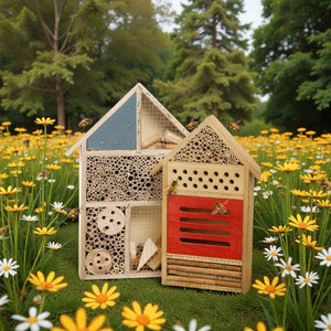 Creative Wooden Bee Nest Small House - Insect Hotel - Small Pet Homes
