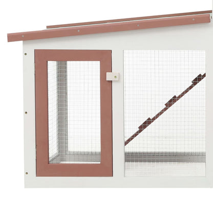 Deluxe 2 - Layer Wooden Rabbit Hutch - Spacious with Non - Slip Ramps, Removable Tray, Weatherproof Roof - Small Pet Homes
