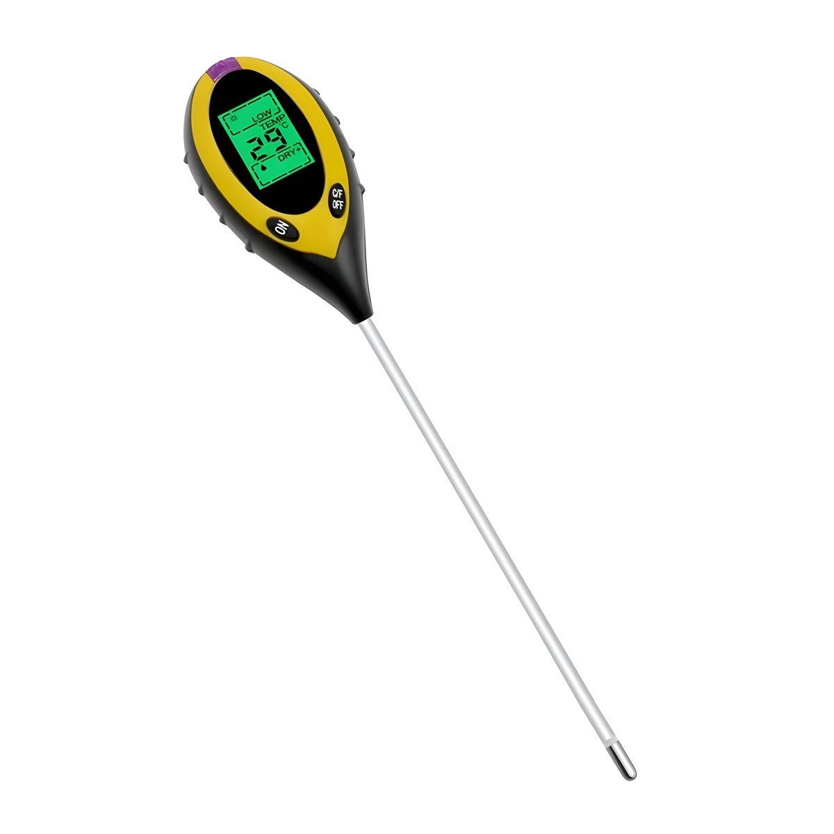 Digital 4 - in - 1 Wireless Soil Testing Tool – Measure pH, Moisture, Light & Temperature - Small Pet Homes