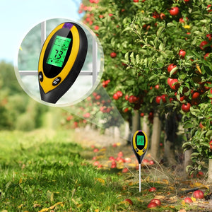 Digital 4 - in - 1 Wireless Soil Testing Tool – Measure pH, Moisture, Light & Temperature - Small Pet Homes
