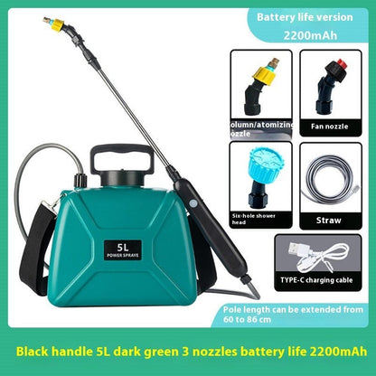 Electric Atomizing Sprayer – 1200‑2200 W Handheld Paint & Disinfect Tool, Adjustable Nozzle, 800 ml Tank - Small Pet Homes