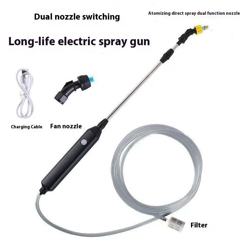 Electric Atomizing Sprayer – 1200‑2200 W Handheld Paint & Disinfect Tool, Adjustable Nozzle, 800 ml Tank - Small Pet Homes
