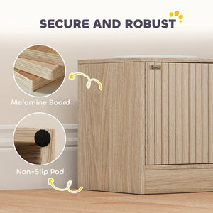 Elevated Dog Bowl Stand with Storage Drawer & Slow Feeder Mat – 2 Stainless Steel Bowls for Large Dogs, Raised Feeding Station with Organized Storage - Small Pet Homes