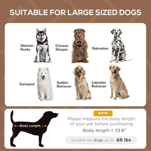 Elevated Portable Dog Cot Shelter with UV Protection Canopy – 36" Outdoor Pet Lounge, Coffee - Small Pet Homes