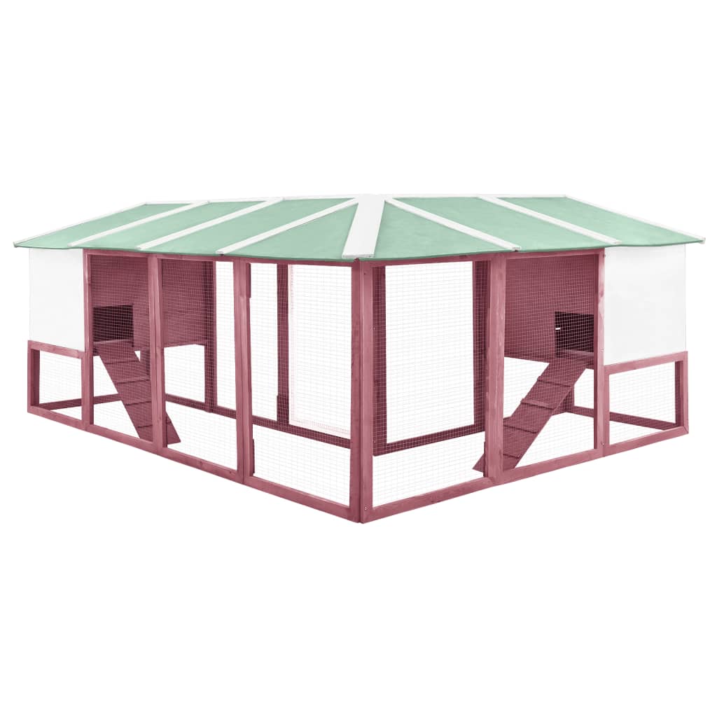 Extra Large Wooden Rabbit Hutch - Spacious (XL), Weather - Resistant with Non - Slip Ramps - Small Pet Homes