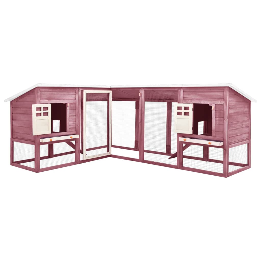 Extra Large Wooden Rabbit Hutch - Spacious (XL), Weather - Resistant with Non - Slip Ramps - Small Pet Homes