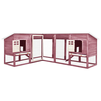 Extra Large Wooden Rabbit Hutch - Spacious (XL), Weather - Resistant with Non - Slip Ramps - Small Pet Homes