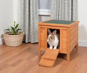 High - Quality Wooden Rabbit Hutch - Weatherproof, Easy Access, and Raised Design - Small Pet Homes
