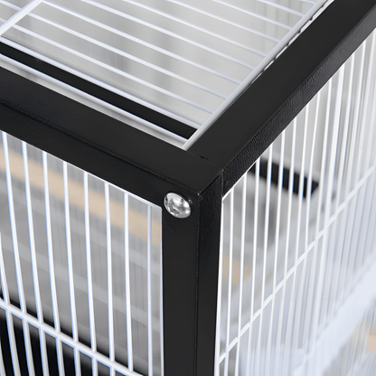 Large Rolling Bird Cage – Perfect for Comfortable Living and Easy Movement - Small Pet Homes