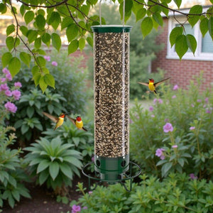 Metal Hummingbird Feeder with Cage - Small Pet Homes