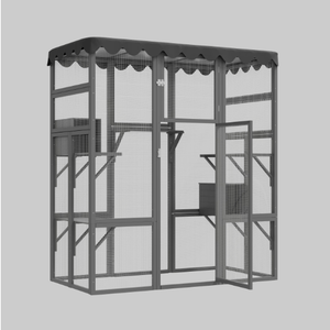 Outdoor Cat House Catio - Spacious with 6 Ledges and Weatherproof Design - Small Pet Homes