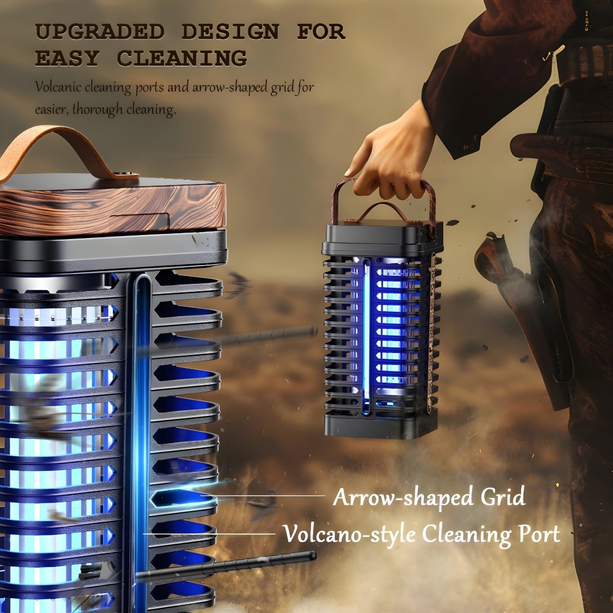 Outdoor & Indoor Electric Bug Zapper – 4200V Mosquito Killer with 15W UVA Light - Small Pet Homes