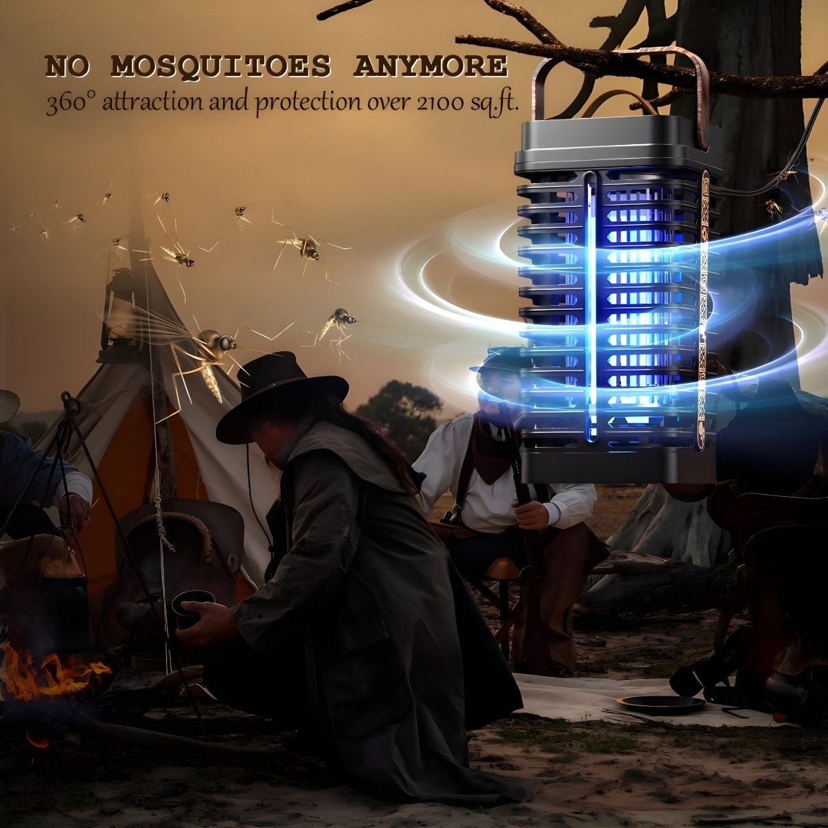 Outdoor & Indoor Electric Bug Zapper – 4200V Mosquito Killer with 15W UVA Light - Small Pet Homes