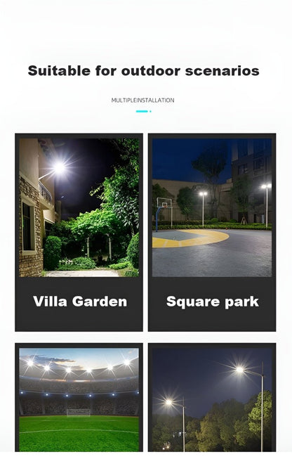 Outdoor Solar Powered Flood LED Light for Street & Garden - Waterproof & Energy Efficient - Small Pet Homes