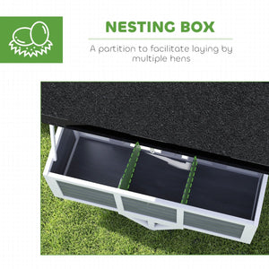 Portable Chicken Coop with Wheels – Outdoor Hen House with Nesting Box & Easy - Clean Design - Small Pet Homes