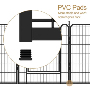 Portable Dog Exercise Pen with Door for Indoor and Outdoor Use - Small Pet Homes