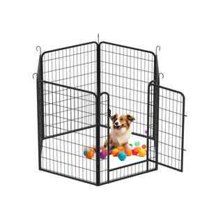 Portable Dog Exercise Pen with Door for Indoor and Outdoor Use - Small Pet Homes