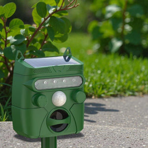 Premium Ultrasonic Animal Repellent – Wireless Motion Sensor Deterrent for Garden, Yard & Critters - Small Pet Homes