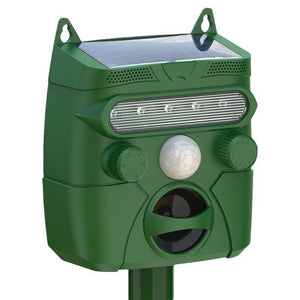 Premium Ultrasonic Animal Repellent – Wireless Motion Sensor Deterrent for Garden, Yard & Critters - Small Pet Homes