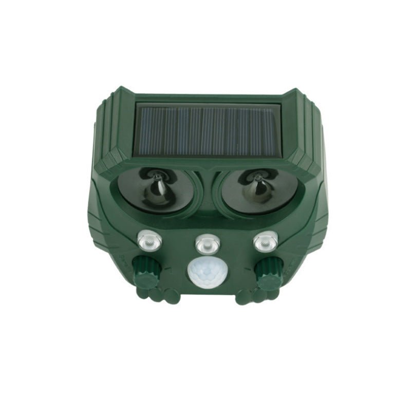 Solar Ultrasonic Animal Repeller – Motion Sensor Pest Deterrent for Dogs, Deer, Squirrels & Woodpeckers - Small Pet Homes