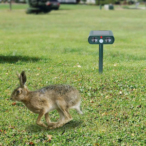 Solar Ultrasonic Outdoor Animal Repellent Device - Small Pet Homes