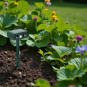 Solar Ultrasonic Outdoor Animal Repellent Device - Small Pet Homes
