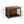 Wooden Dog Crate End Table with Double Doors & Removable Tray – Rustic Brown - Small Pet Homes