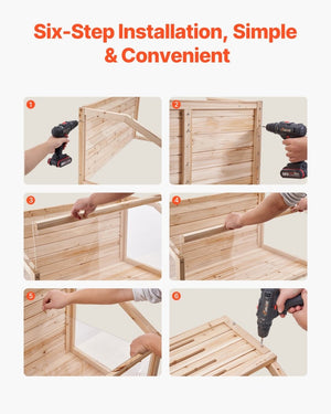 Wooden Hamster Cage Habitat – Clear Small Animal Cage for Mice, Rats & Hamsters with Acrylic Panels - Small Pet Homes
